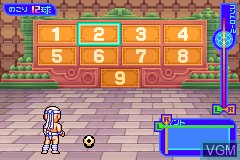 In-game screen of the game Kinniku Banzuke - Kongou-Kun no Daibouken! on Nintendo GameBoy Advance