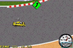 In-game screen of the game NASCAR Heat 2002 on Nintendo GameBoy Advance