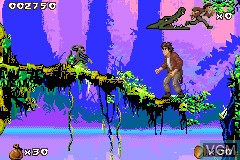 In-game screen of the game Pitfall - The Mayan Adventure on Nintendo GameBoy Advance