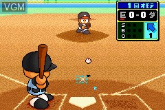 In-game screen of the game Power Pro Kun Pocket 3 on Nintendo GameBoy Advance