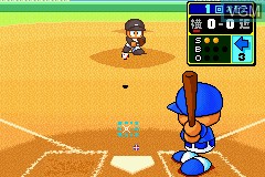 In-game screen of the game Power Pro Kun Pocket 4 on Nintendo GameBoy Advance