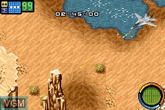 In-game screen of the game Top Gun - Combat Zones on Nintendo GameBoy Advance