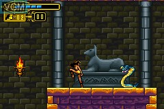 In-game screen of the game Scorpion King, The - Sword of Osiris on Nintendo GameBoy Advance