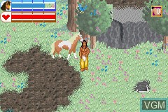 In-game screen of the game Spirit - Stallion of the Cimarron on Nintendo GameBoy Advance