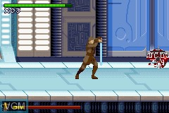 In-game screen of the game Star Wars Episode II - Attack of the Clones on Nintendo GameBoy Advance