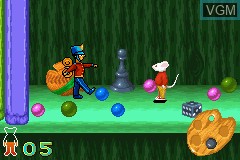 In-game screen of the game Stuart Little 2 on Nintendo GameBoy Advance