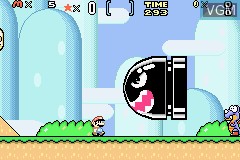 In-game screen of the game Super Mario World - Super Mario Advance 2 on Nintendo GameBoy Advance