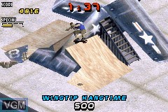 In-game screen of the game Tony Hawk's Pro Skater 2 on Nintendo GameBoy Advance