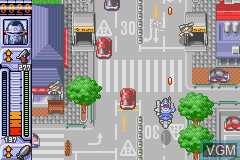 In-game screen of the game Toy Robo Force on Nintendo GameBoy Advance