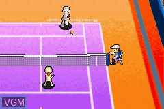 In-game screen of the game Pro Tennis WTA Tour on Nintendo GameBoy Advance