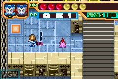 In-game screen of the game Bouken Yuuki Pluster World - Densetsu no Pluster Gate EX on Nintendo GameBoy Advance