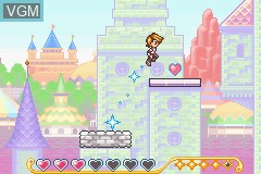 In-game screen of the game Futari wa Precure Max Heart - Maji? Maji!? Fight de IN Janai on Nintendo GameBoy Advance