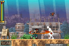 In-game screen of the game Shaman King - Master of Spirits 2 on Nintendo GameBoy Advance