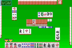 In-game screen of the game Pro Mahjong Tsuwamono Advance on Nintendo GameBoy Advance