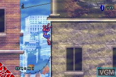 In-game screen of the game 2 in 1 Game Pack - Spider-Man & Spider-Man 2 on Nintendo GameBoy Advance