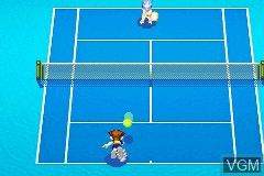 In-game screen of the game Mario Tennis Advance on Nintendo GameBoy Advance