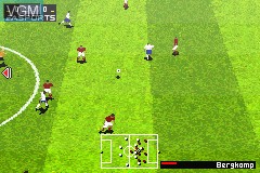 In-game screen of the game FIFA Soccer 06 on Nintendo GameBoy Advance