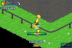 In-game screen of the game Backyard Skateboarding on Nintendo GameBoy Advance