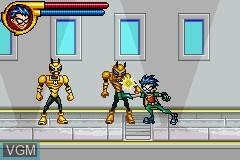 In-game screen of the game Teen Titans on Nintendo GameBoy Advance