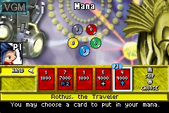 In-game screen of the game Duel Masters - Shadow of the Code on Nintendo GameBoy Advance