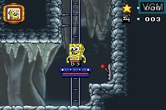 In-game screen of the game SpongeBob SquarePants - Lights, Camera, Pants! on Nintendo GameBoy Advance