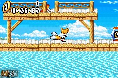In-game screen of the game 2 Games in 1 - Sonic Advance + Sonic Pinball Party on Nintendo GameBoy Advance