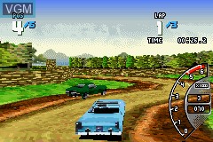 In-game screen of the game Ford Racing 3 on Nintendo GameBoy Advance