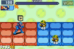 In-game screen of the game RockMan EXE 6 - Dennoujuu Grega on Nintendo GameBoy Advance