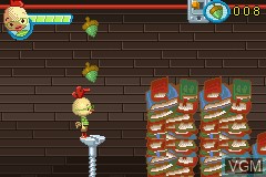 In-game screen of the game Chicken Little on Nintendo GameBoy Advance