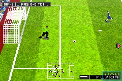 In-game screen of the game FIFA Soccer 07 on Nintendo GameBoy Advance