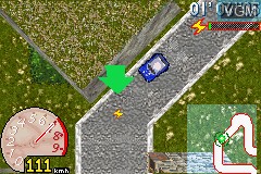 In-game screen of the game GT Racers on Nintendo GameBoy Advance