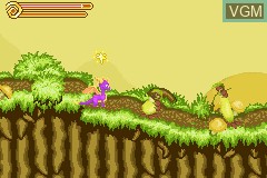 In-game screen of the game Legend of Spyro, The - A New Beginning on Nintendo GameBoy Advance