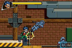 In-game screen of the game Teen Titans 2 on Nintendo GameBoy Advance
