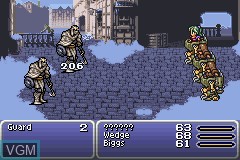In-game screen of the game Final Fantasy VI Advance on Nintendo GameBoy Advance