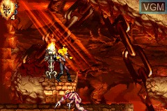 In-game screen of the game Ghost Rider on Nintendo GameBoy Advance