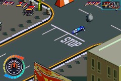 In-game screen of the game Hot Wheels - All Out on Nintendo GameBoy Advance