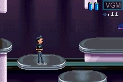 In-game screen of the game Meet the Robinsons on Nintendo GameBoy Advance