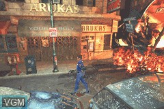 In-game screen of the game Resident Evil 2 on Nintendo GameBoy Advance