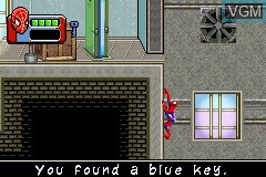 In-game screen of the game Spider-Man 3 on Nintendo GameBoy Advance