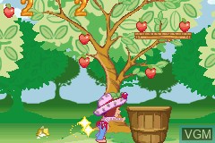 In-game screen of the game Strawberry Shortcake - Summertime Adventure - Special Edition on Nintendo GameBoy Advance