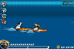 In-game screen of the game Surf's Up on Nintendo GameBoy Advance