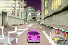 In-game screen of the game Need for Speed Carbon - Own the City on Nintendo GameBoy Advance