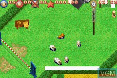 In-game screen of the game Sheep on Nintendo GameBoy Advance