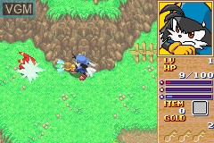 In-game screen of the game Klonoa Heroes - Densetsu no Star Medal on Nintendo GameBoy Advance
