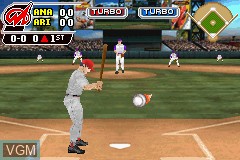 In-game screen of the game MLB Slugfest 20-04 on Nintendo GameBoy Advance