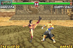 In-game screen of the game Mortal Kombat - Tournament Edition on Nintendo GameBoy Advance