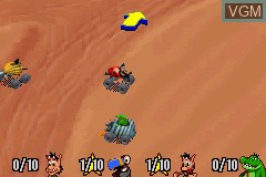 In-game screen of the game Hugo Bukkazoom! on Nintendo GameBoy Advance