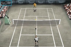 In-game screen of the game Agassi Tennis Generation on Nintendo GameBoy Advance
