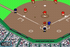In-game screen of the game Gachinko Pro Yakyuu on Nintendo GameBoy Advance
