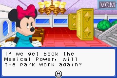 In-game screen of the game Disney's Party on Nintendo GameBoy Advance